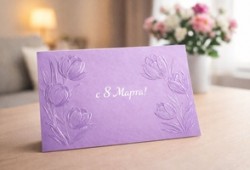 3D-лак на открытке. Рельефный блеск, который делает слова заметнее